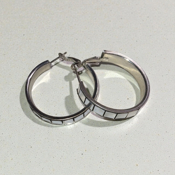 Jewelry - Elegant Silver Hoop Earrings